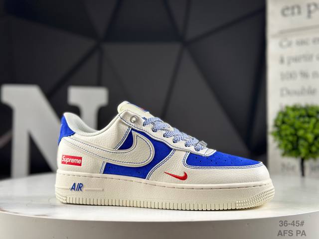 福利特价 公司级头层耐克 Nk Air Force 1 '07 Low 空军一号低帮休闲板鞋 货号：Sj6698-025 原楦头原纸板 原装鞋盒 定制五金配件