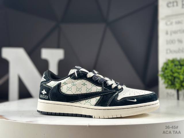 福利特价 头层半码耐克 Travis Scott X Fragment Design X Jordan Air Jordan 1 Low Og Sp 多方联名合