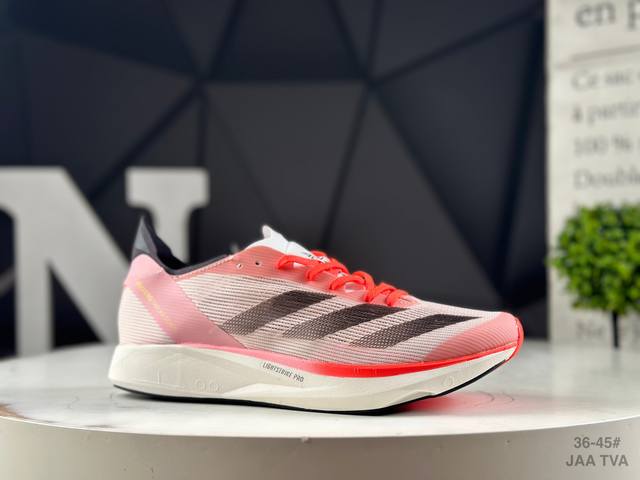 公司级半码阿迪达斯 Adidas Adizero Takumi 10 M透明蝉翼网面透气休闲运动跑鞋。 货号：Id3621 Jaa 尺码：36-45