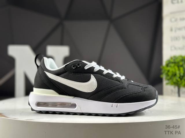 福利特价 真标半码Nike Air Max Dawn 黎明系列 低帮气垫百搭休闲运动慢跑鞋 新鞋款带来新的外底和鞋帮额外尺寸为鞋子的耐久设计线条增添了新能量。从
