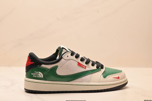 特价 公司级Nike Air Jordan 1 X Travis Scott Aj1倒勾 乔一倒钩 ‘Diy’定制 耐克 低帮文化篮球鞋 完美品质出货 细节如图