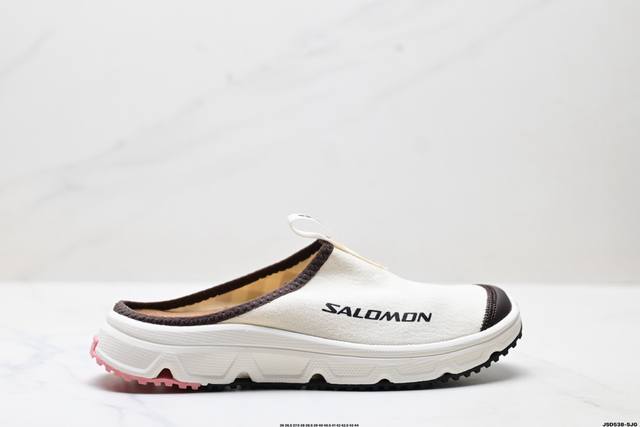 公司级Salomon萨洛蒙 Rx Slide Canvas 运动休闲 防滑包头拖鞋 货号:477569-25 尺码:36 36.5 37.5 38 38.5 3