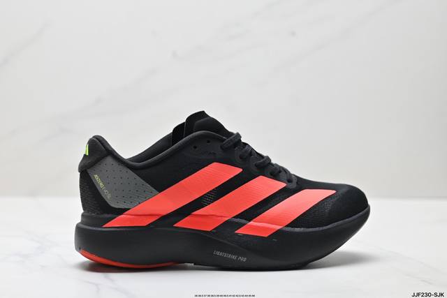 真标Adidas Adizero Evo Sl 阿迪达斯 舒适百搭防滑耐磨 低帮 休闲跑步鞋 货号:Jr3414 尺码:36 36.5 37 38 38.5 3