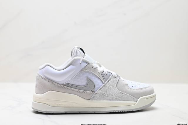 公司级Nike Air Jordan Stadium 90 耐克 缓震防滑休闲运动板鞋 充满了对Tinkerhathield 原创设计的致敬 包括中足网状面板