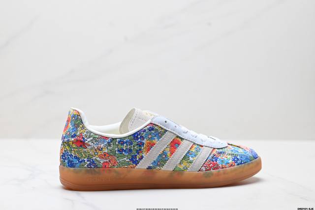 真标Adidas Originals Gazelle Indoor 三叶草休闲防滑耐磨低帮板鞋 货号:Jp6980 尺码:36 36.5 37 38 38.5