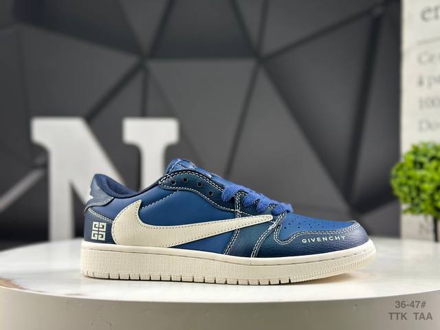 耐克 Travis Scott X Fragment Design X Jordan Air Jordan 1 Low Og Sp Aj1 乔1 Lv联名低帮文