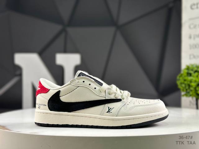 耐克 Travis Scott X Fragment Design X Jordan Air Jordan 1 Low Og Sp Aj1 乔1 Lv联名低帮文