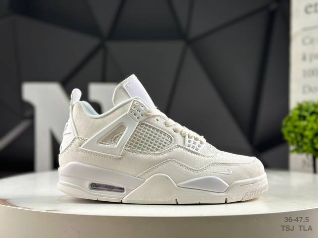 耐克 Nigel Sylvester X Air Jordan Aj4 Retro 联名全新升级改良 原鞋原楦原纸板同源开发 完美呈现乔4的版型 内侧正确双色网