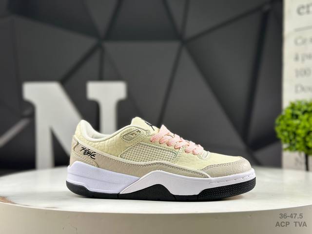耐克 Who Decides War X Nike Jordan Flight Court Ate 搭防滑耐磨 低帮 耐克复古篮球鞋 货号：Ih4105-113