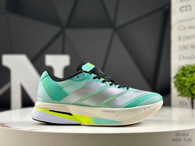 阿迪达斯 Adidas Adizero Boston 13 阿迪达斯 透气网眼竞速跑鞋Boost 缓震底 运动鞋 后跟加厚 呵护脚后跟 立体保护软绵鞋口 轻松穿