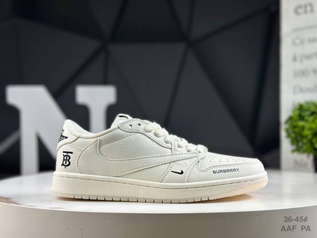 福利特价 耐克 Travis Scott X Fragment Design X Air Jordan 1 Low Og Sp Aj1 乔1 低帮文化休闲板鞋