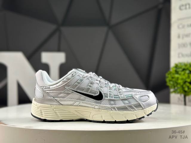 耐克 Nike P-6000 复古科技个性休闲运动老爹鞋 该鞋款鞋面采用纵横交错的覆面，重现 2000 年代跑鞋风格，同时搭配缓震鞋垫，带来舒适的步履体验。 N