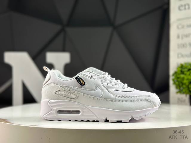 真标 耐克 Nike Air Max90 皮面+网纱拼接鞋面 复古气垫百搭休闲运动慢跑鞋 货号：302519 026 尺码：如图右下角所示 Atk Tta