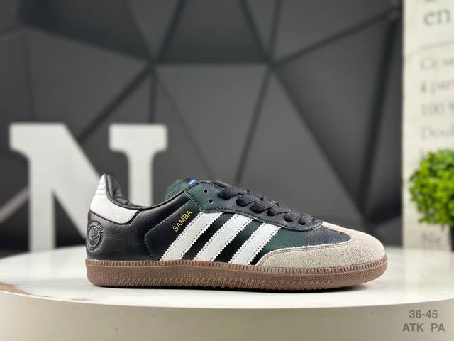 阿迪达斯 Adidas Samba Og桑巴舞系列绅士德训足球风百搭低帮休闲运动板鞋“ 货号：Fx9042 尺码：36 36 37 38 38 39 40 40