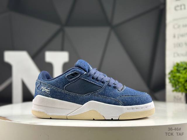 Jordan Flight Court 牛仔蓝 货号：Ih4489-451 尺码：36-46带半码 Tck Taf