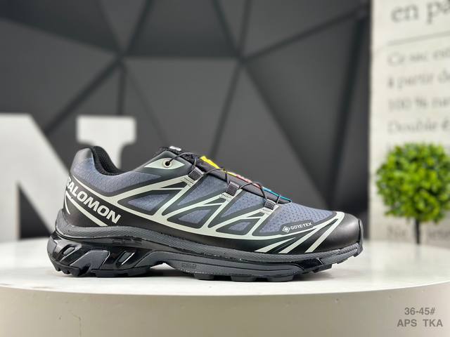 萨洛蒙 Salomon Xa Pro Xt-6 Ft萨洛蒙户外越野跑鞋 鞋面采用Sensifit贴合技术 全方位贴合包裹脚型 鞋跟部鞋底牵引设计 提供强大的抓地