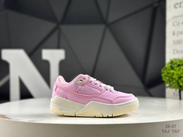 精品童鞋 童鞋 Who Decides War X Nike Jordan Flight Court Ate 搭防滑耐磨 低帮 耐克复古篮球鞋 尺码:28～37