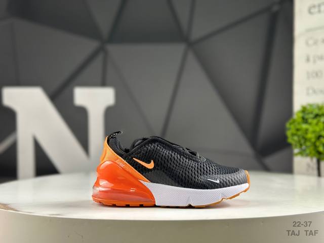 精品童鞋 耐克 Nk新款270网面儿童运动鞋 Size：26-37码 Taj Taf 经典270气垫款式 网面透气拼接 真实气垫填充，脚感超赞 质感满满
