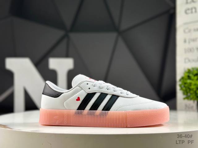 阿迪达斯 Adidas Originals Sambarose 防滑减震 低帮 板鞋 货号:Ef4965 尺码:如图所示 Ltp Pf