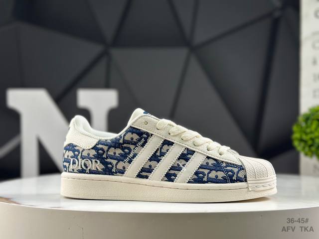 公司级带半码 阿迪达斯 三叶草Adidas Originals Superstar 经典贝壳头系列低帮百搭休闲运动板鞋Supreme限定 货号： Jy8913