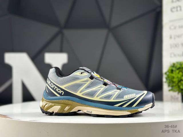 公司级带半码 萨洛蒙 Salomon Xa Pro Xt-6 Ft萨洛蒙户外越野跑鞋 鞋面采用Sensifit贴合技术 全方位贴合包裹脚型 鞋跟部鞋底牵引设计