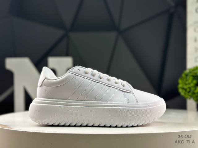 阿迪达斯 Adidas Grand Court 百搭单品 公司级Adidas Grand Court 舒适百搭 低帮 生活休闲鞋 货号：Ie1089 尺码：36