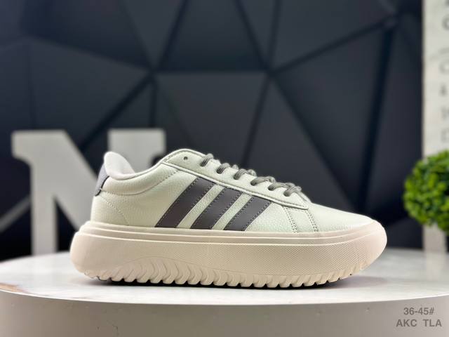 阿迪达斯 Adidas Grand Court 百搭单品 公司级Adidas Grand Court 舒适百搭 低帮 生活休闲鞋 货号：Ih2427 尺码：36