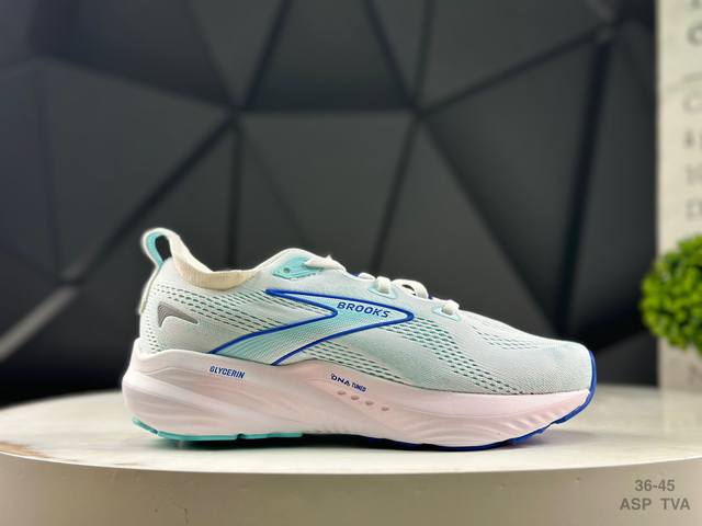 Brooks 布鲁克斯 Glycerin 22跑鞋男子缓震马拉松氮气慢跑鞋 货号:1 445-1B -185 尺码:36 36.5 37.5 38 38.5 3