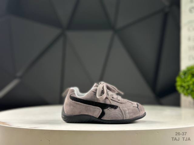 精品童鞋 巴黎世家 彪马联名款童鞋 Balenciaga Puma 联名款百搭透气德训鞋Speedcat Balenciaga绒面运动鞋 巴黎世家彪马联名流浪汉