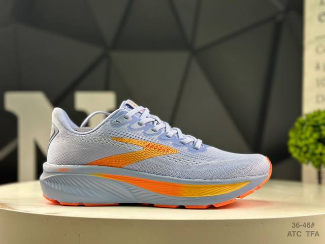 布鲁克斯 Brooks Ghost 17 幽灵 17代低帮透气缓震支撑休闲运动慢跑鞋 #采用改进工程空气网眼组合热熔工艺 鞋面材质搭载Dna Loft V2密度