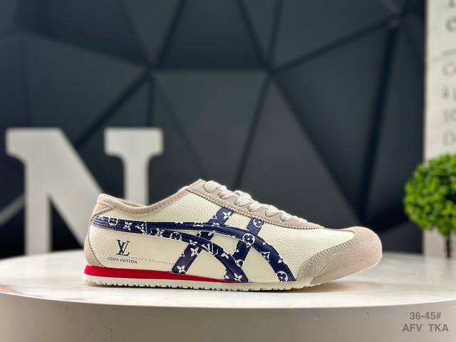 亚瑟士 Onitsuka Tiger Mexico 66 鬼冢虎 复古经典板鞋 市场王者选手 海外订单工厂P出品 原装全套纸板楦头开发 高密度双层组合中底板 根