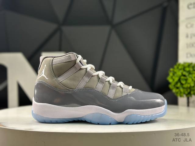 耐克 Air Jordan 11 Concord Aj11 乔11高帮漆皮篮球鞋 原楦原底开发，渠道客供头层皮，进口碳板 Solo气垫缓震中底 货号：Ct801