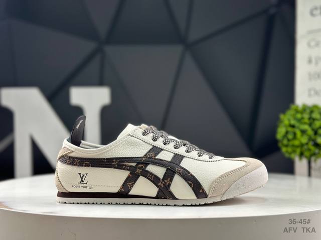 亚瑟士 Onitsuka Tiger Mexico 66 鬼冢虎 复古经典板鞋 市场王者选手 海外订单工厂P出品 原装全套纸板楦头开发 高密度双层组合中底板 根