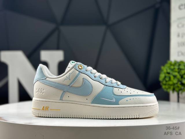 福利特价 耐克 Nike Air Force 1 Low '07 配色低帮空军一号休闲板鞋 定制头成皮料原楦原纸板 水晶双色大底内置全掌气垫 货号：Dq7582