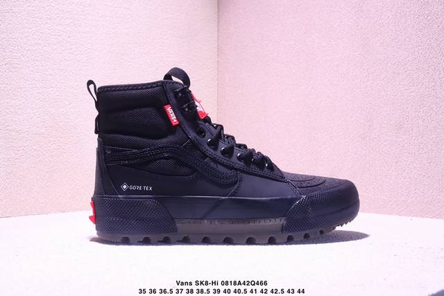 万斯 Vans Sk8-Hi X Gore-Te联名 舒适百搭 防滑耐磨 高帮 登山鞋 男女同款 Vans顶尖户外鞋Gore-Tex防水Mte科技大底 采用复古