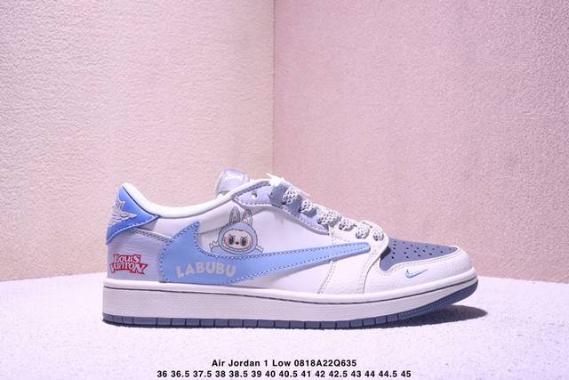Travis Scott X Fragment Design X Jordan Air Jordan 1 Low Og Sp “Lv联名 白蓝色拉布布” 多方联