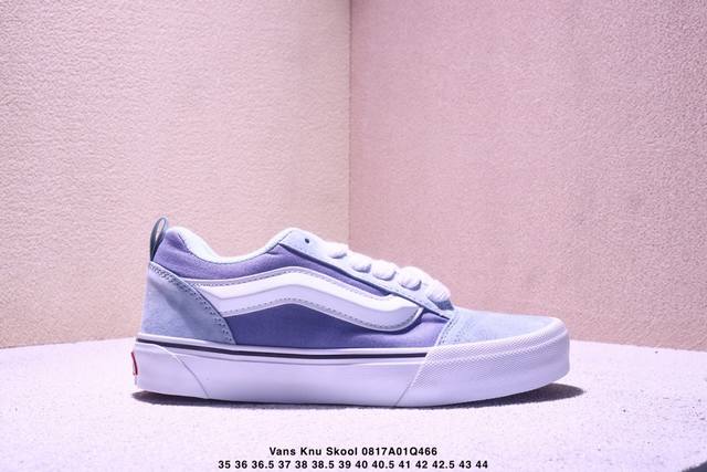 Vans Knu Skool Vans面包鞋蓝灰白带减震耐磨低帮板鞋男女同款 尺码：35 36 36.5 37 38 38.5 39 40 40.5 41 42