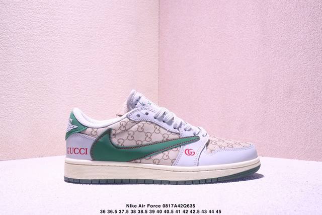 海外爆款限量发售！Travis Scott X Fragment Design X Jordan Air Jordan 1 Low Og Sp “古驰联名 花纹