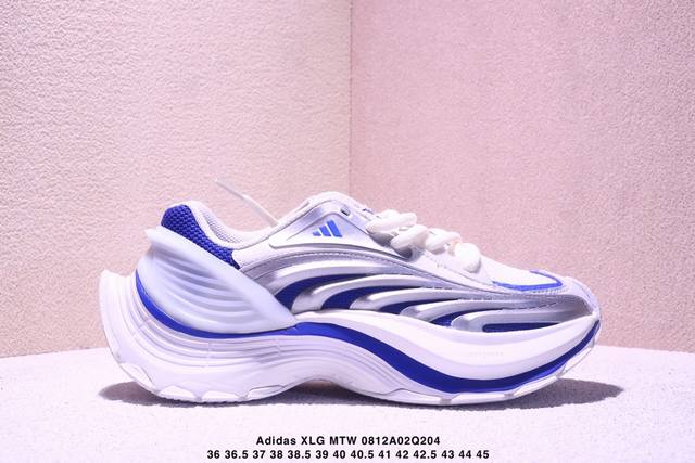 公司级Adidas Xlg Mtw系列 舒适防滑透气 低帮 阿迪达斯 休闲跑步鞋 鞋面是透气网面和皮革拼接 脚感轻盈 不闷汗 每次穿着跑步都感觉脚底在自由呼吸