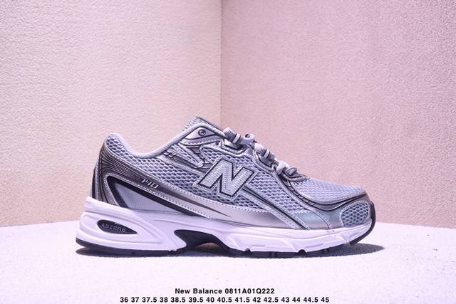 New Balance Nb 740 百搭舒适 支撑 低帮 跑步鞋 黑色 男女同款 Xm0811Q222