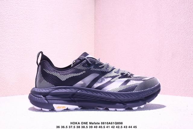 公司级Hoka One One Mafate Speed 4 Lite 舒适百搭防滑保暖 低帮 休闲跑步鞋 它的半透明鞋面设计 不仅让鞋身看起来更加轻便 而且提