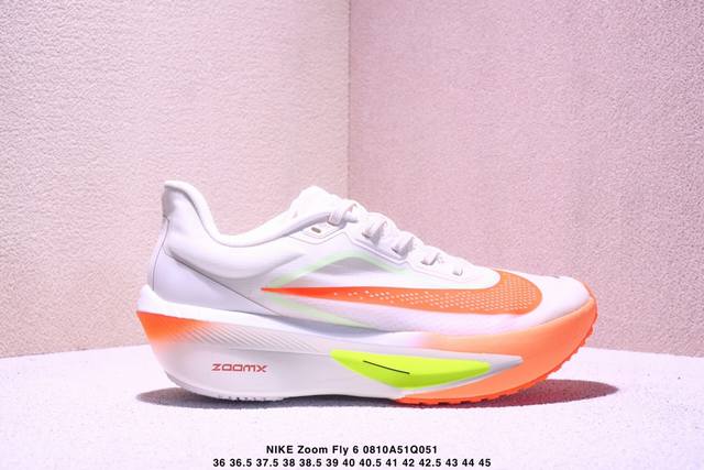 公司级Nk Zoomx Invincible Run Flyknit Fk6 Zoom Fly 6轻量飞织低帮休闲运动慢跑鞋 此鞋专为长跑运动员而生 是为5至1