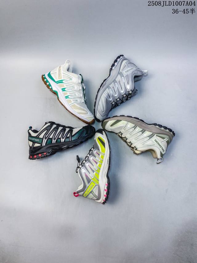新品公司级 Salomon萨洛蒙 Xa Pro 3D 户外运动 网布减震防滑透气 低帮跑步鞋 男女同款 沙场灰#萨洛蒙Xapro3D 大面积的织物材质让质感超级