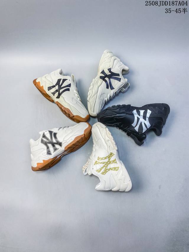 Mlb Chunky Liner Basic 人气单品学长鞋系列轻量增高厚底百搭休闲运动板鞋 男女轻便胶鞋 高级街头休閒品牌鞋。Mlb Chunky Liner