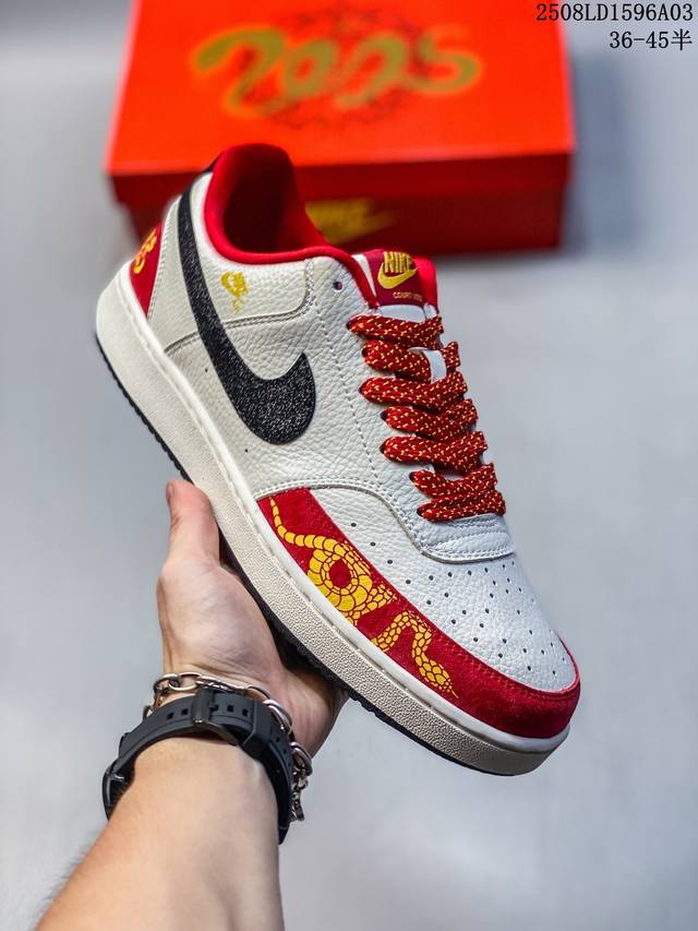 特价 公司级Nike Court Vision Lo ‘Diy’定制 低帮百搭 透气休闲运动板鞋 兼顾舒适脚感和出众风范 演绎匠心之作 结构性的支撑贴合感结合复