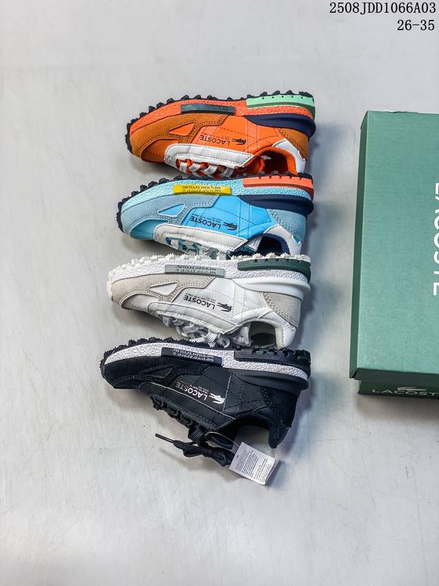 法国鳄鱼拉科斯特 Lacoste Court-Minima 百搭时尚休闲童鞋 类型：童鞋 码数：26 27 28 29 30 31 32 33 34 35 编码