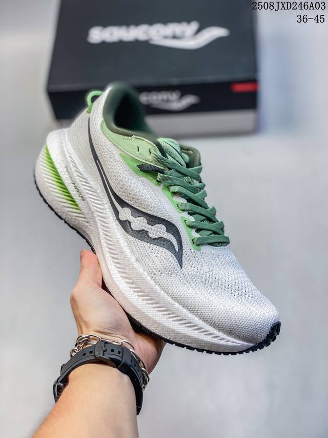 Saucony Triumph 21系列 透气防滑减震耐磨轻便高回弹低帮百搭跑步鞋 市售天花板 跑鞋头等舱 世界四大慢跑鞋之一！来自美国拥有 多年历史的Sauc