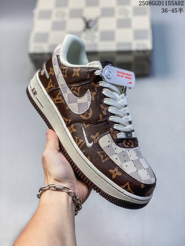 海外限量发售！公司级Nike Air Force 1 '07 Low Lv联名--经典咖啡棕 空军一号低帮 运动鞋 休闲鞋 折边针车 工艺难度大 原楦头原纸板