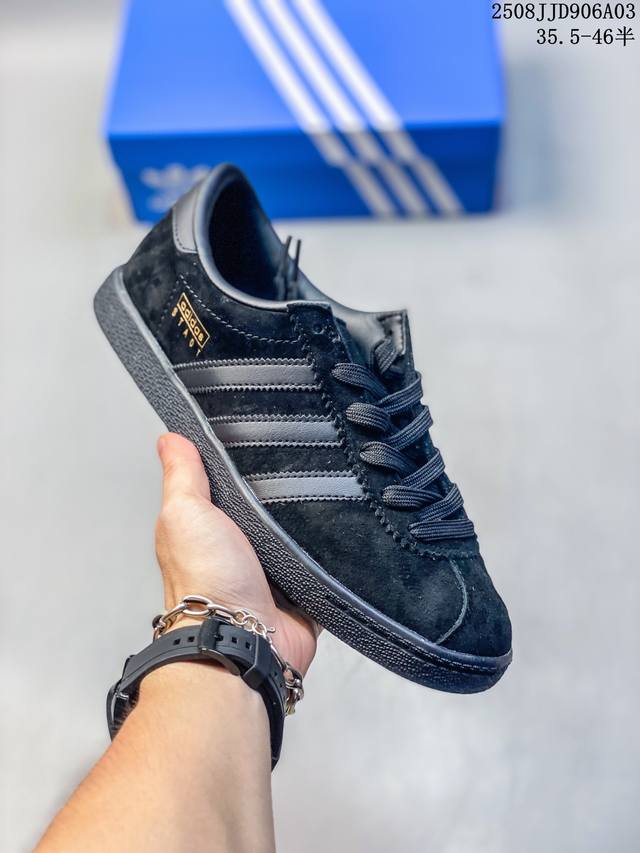 Adidas Originals Stadt 阿迪达斯 舒适百搭 防滑耐磨 低帮 板鞋 货号:Ji6344 尺码:35.5 36 36.5 37 38 38.5