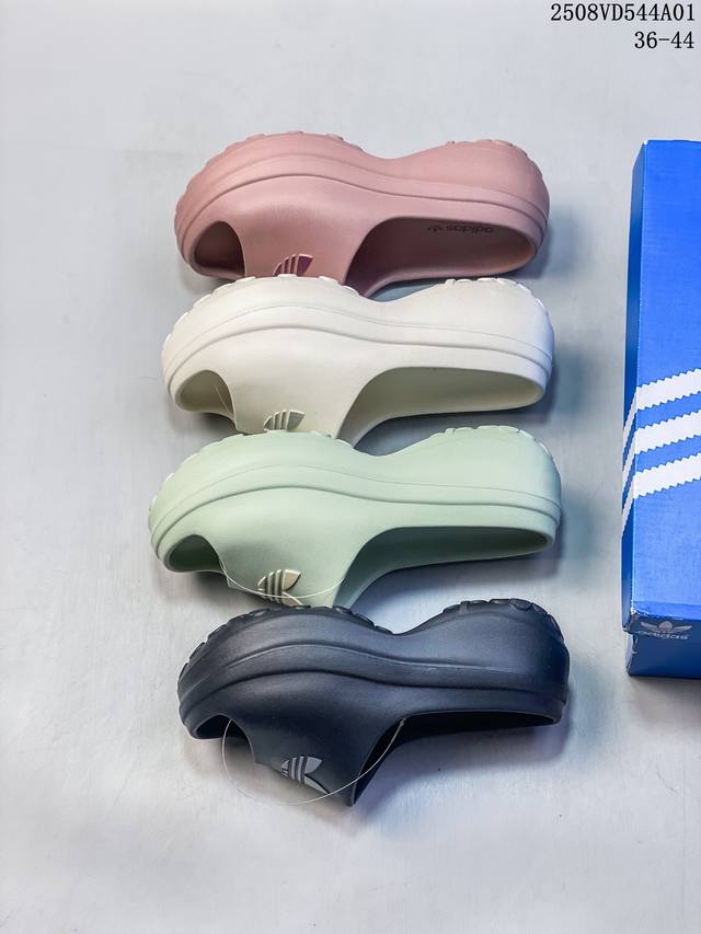 Adidas三叶草25款Adifom Stan厚底休闲拖鞋 尺码：如图 编码：07Vd544A31